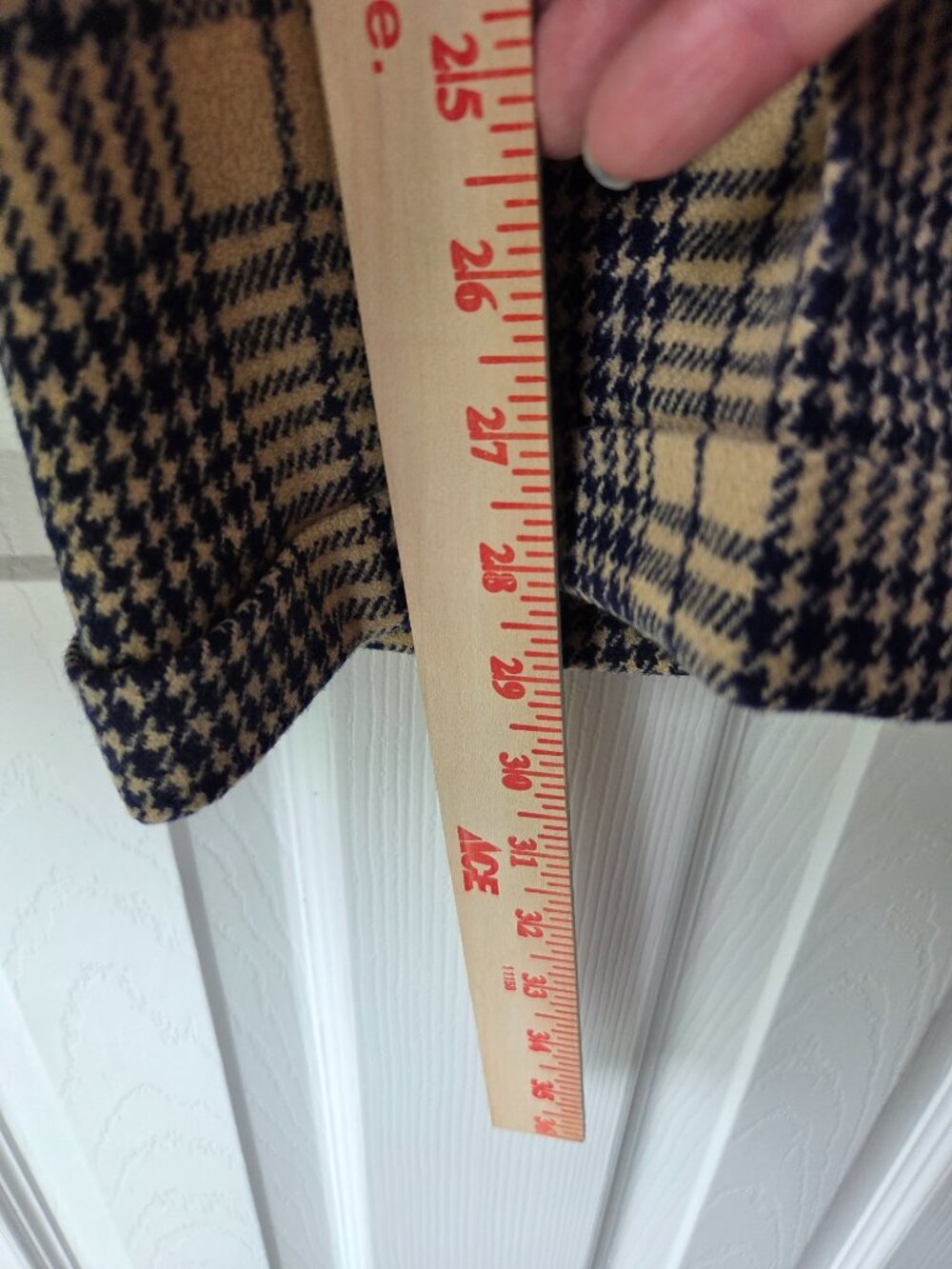 Vintage Men's Wool Camel Navy Trousers 40" x 28" Italy - Picture 3 of 8